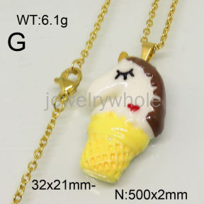 SS Necklaces  TN600647ablb-628