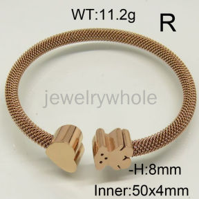 SS Bear Bangles  TZ600513vhmv-308