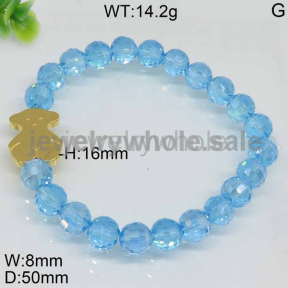 Adorable Blue Beads Bracelet 4443171507vhjb