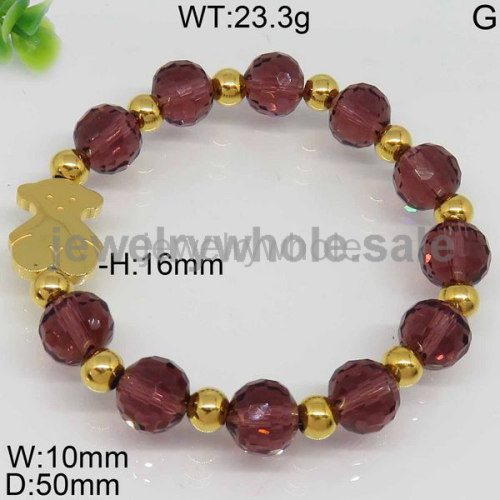 Adorable Purple Beads Bracelet 4443171508bhjb