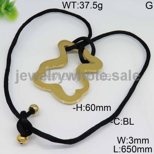 Cute Black And Gold Necklace 4573170001vhlb