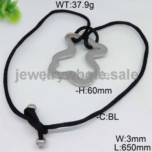 Cute Black And Silver Necklace 4573170002vhkb