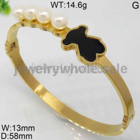 Cute Pearl Gold Bangle 4733170558vibv