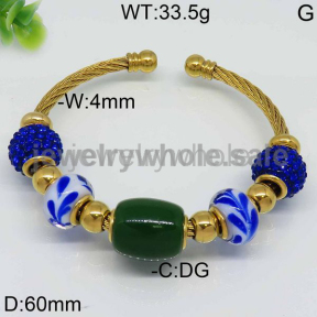 Beloved Beads Gold Plated Bangle 4744601451vhmb