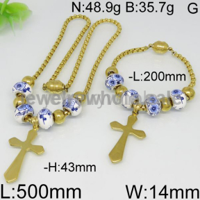 Favorite Beads Magnetic Open Gold Jewelry Set 5904579892viia