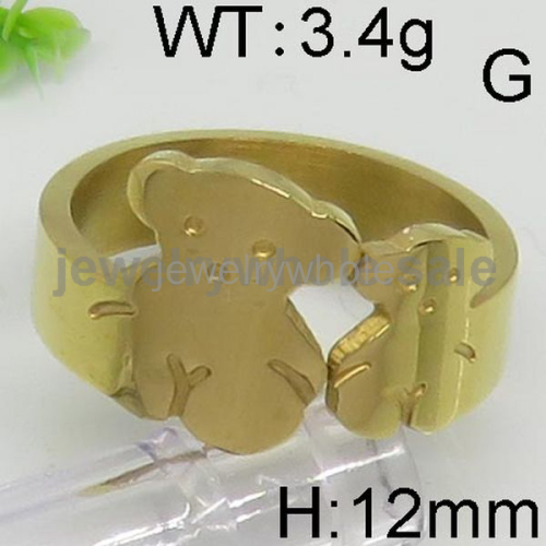 Gold Color Hot Bear Ring  #6-#9 6123170904vapa