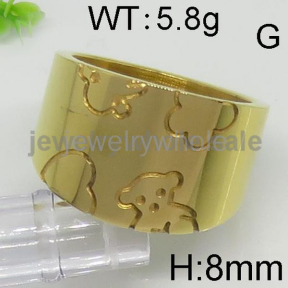 Gold Color Hot New Bear  Ring  #6-#9 6123170905vhaa