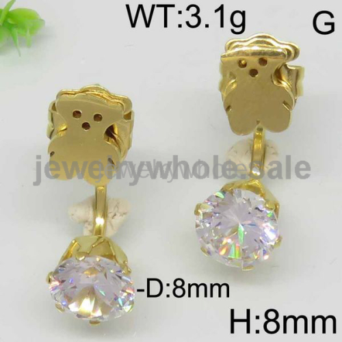 Lovely Bears Crystal Style Ss Earrings  6343173261vhia