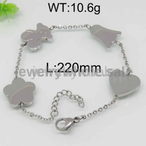 Silver Color China Ss Bracelet For Girls  6423172311vhma
