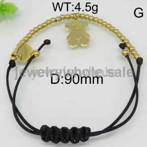 Popular Bear Knitting Bracelet With Stainless Steel  6433170963vhka