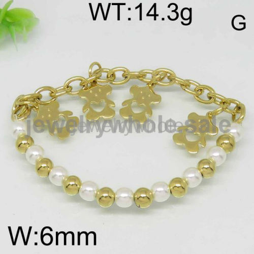 Gold Bracelet Fashion Bear Style 6434641075ahhv