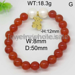 Likable Retro Style Bear Bead Bracelet 6443081836vhaa