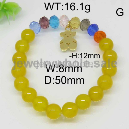 Charming Bear Bead Bracelet 6443081841vhaa