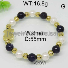 Glittering  Bear Bead Bracelet 6443081842vhaa