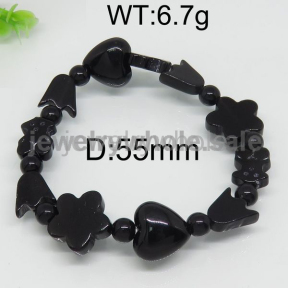 Fashionable Black Color 55Mm Resin Bracelet  6443082242vhaa