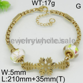 Beautiful White Beads Gold Plated Bracelet 6444762210vhia