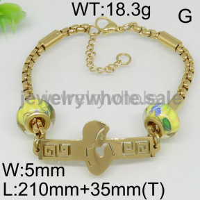 Beautiful Yellow Beads Gold Plated Bracelet 6444762214vhia