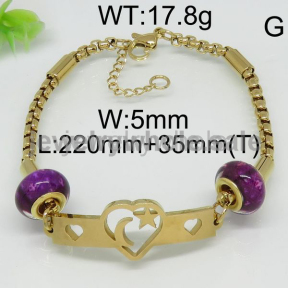 Love Style Gold Plating Women Bracelet  6444762236vhia