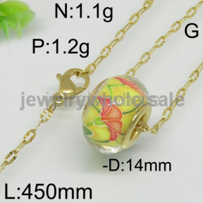 Yellow Gold Plated Women Necklace  6544760853vama