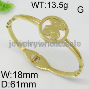 Gold Bear Bangle  Hot Style 6733170520viia