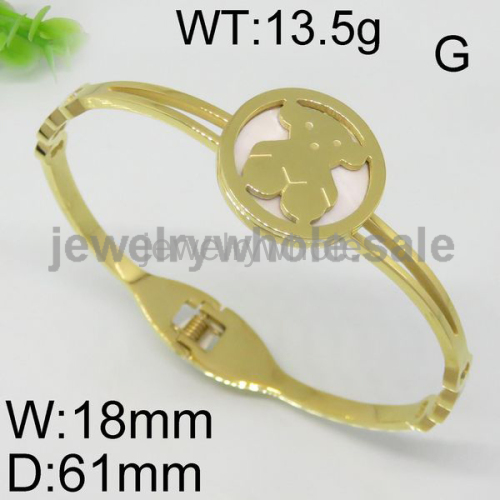 Gold Bear Bangle  Hot Style 6733170520viia