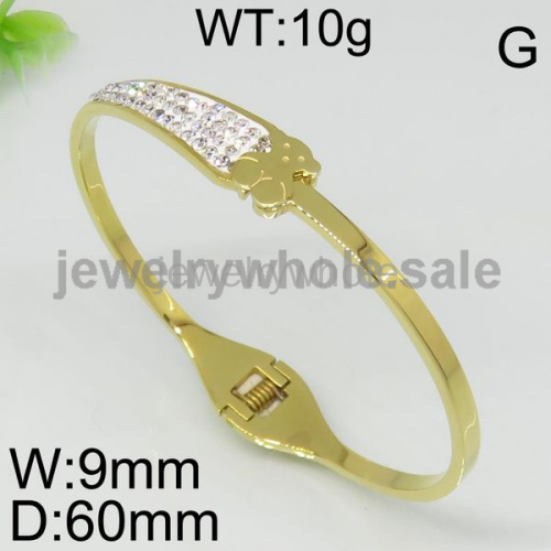 Gold Bear Stainless Steel Bangle Stylish 6744341167viha