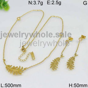 Nice Gold Color Stainless Steel Jewelry Sets 7904344735vhpv
